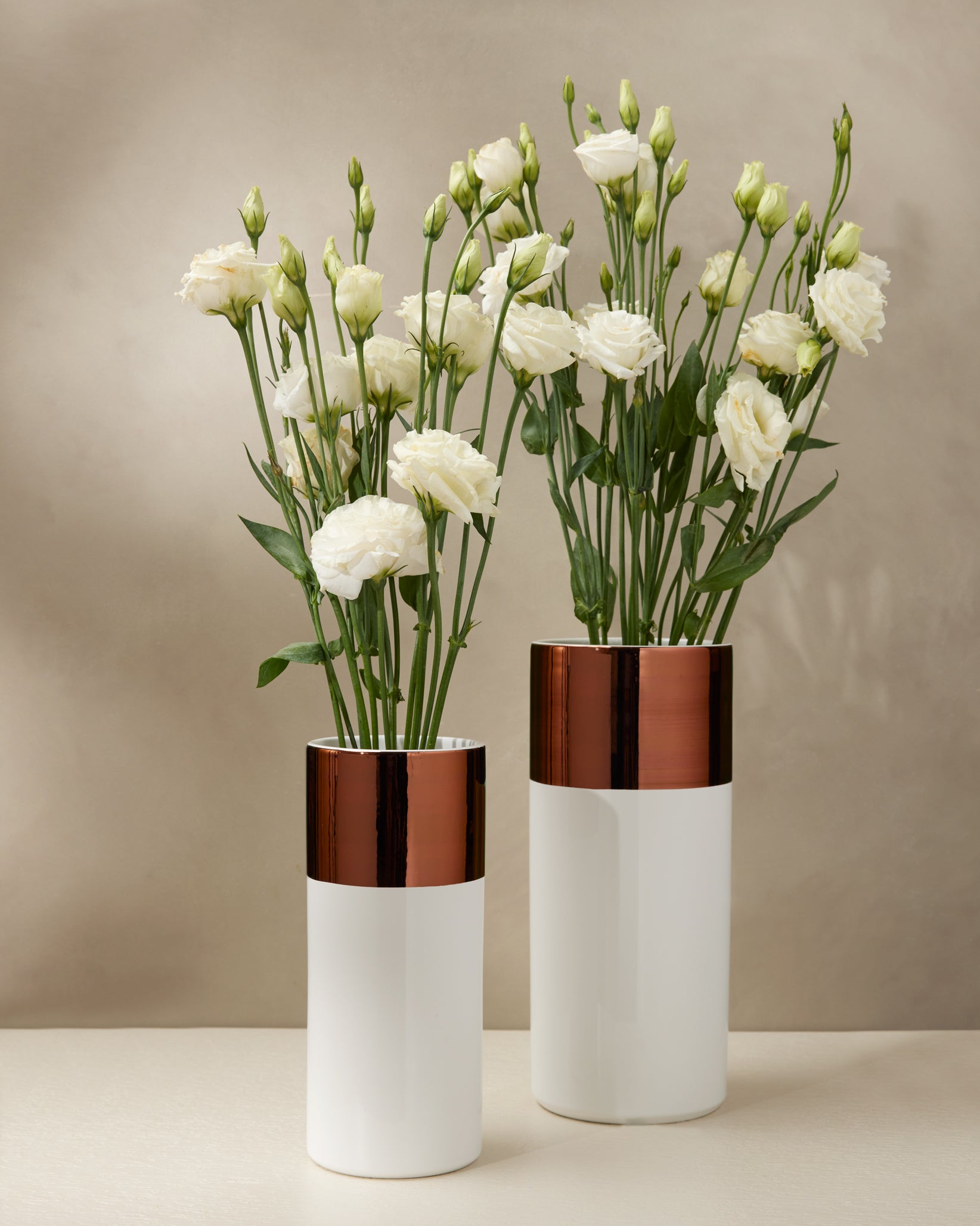 Narcisa Vase small and large in white