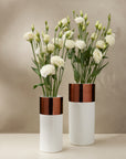 Narcisa Vase small and large in white