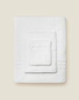 Impero Bath towel, hand towel and washcloth folded and stacked