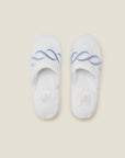 Treccia Slippers in medium blue