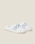 Treccia Slippers in medium blue