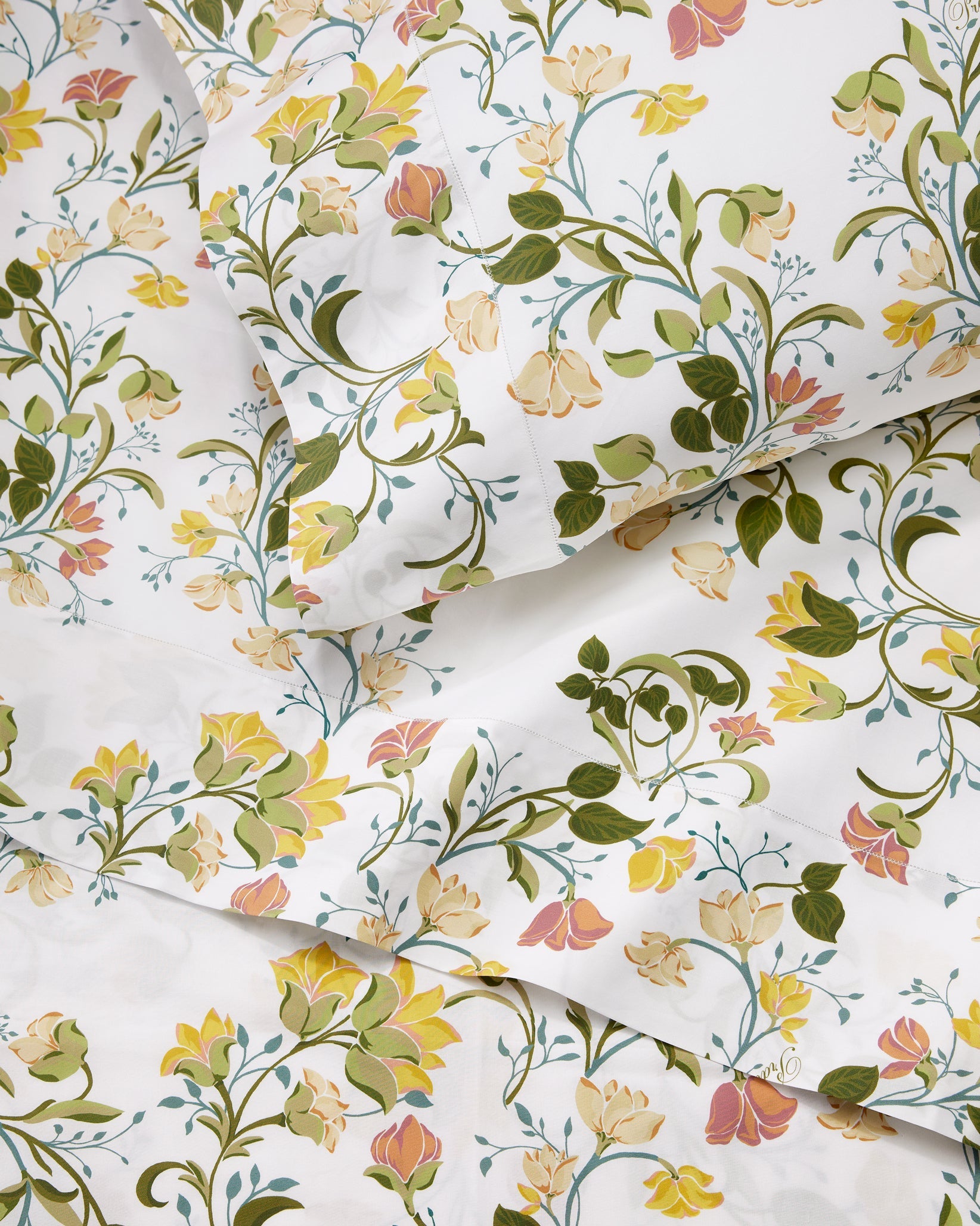 Botanica flat sheet and pillowcase