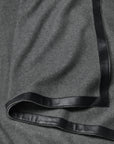 Charcoal/sterling dolomiti throw texture