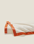 Ivory/orange dolomiti throw