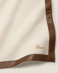 Ivory/beige dolomiti throw corner