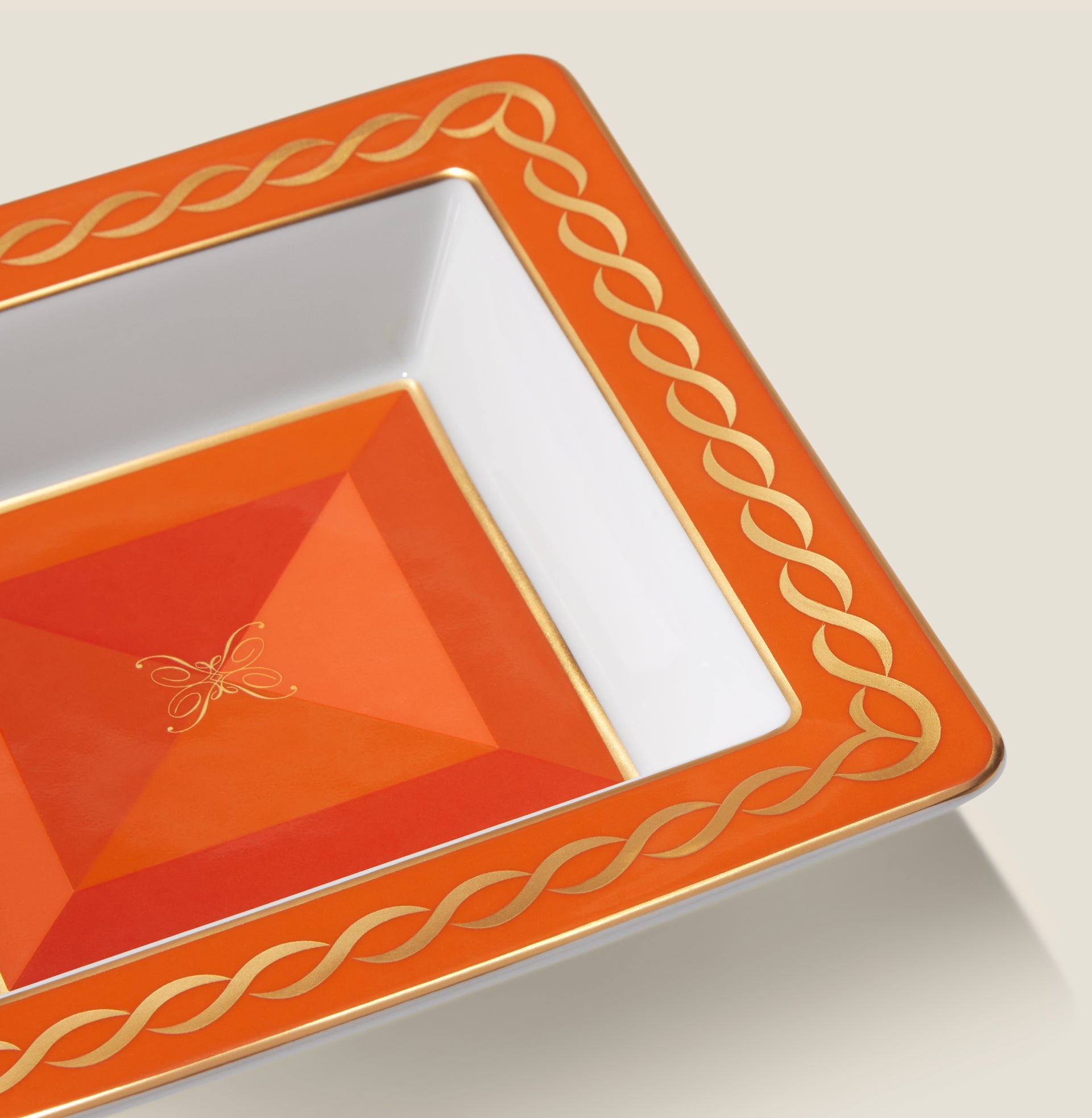 Treccia Vide Poche - Porcelain Tray | Pratesi x Ginori1735 Treccia Vide Poche - Porcelain Tray | Pratesi x Ginori1735