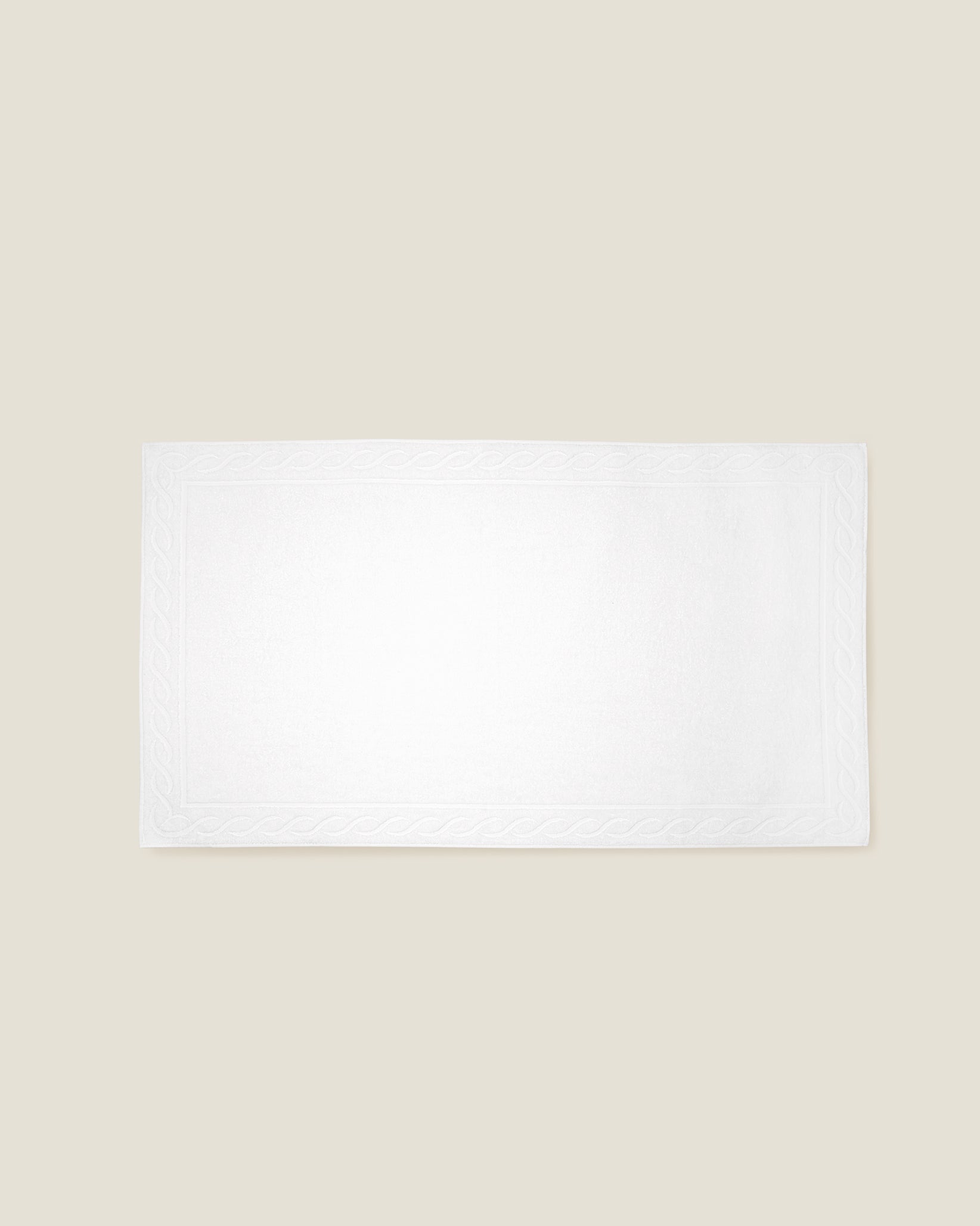 Treccia beach towel in white
