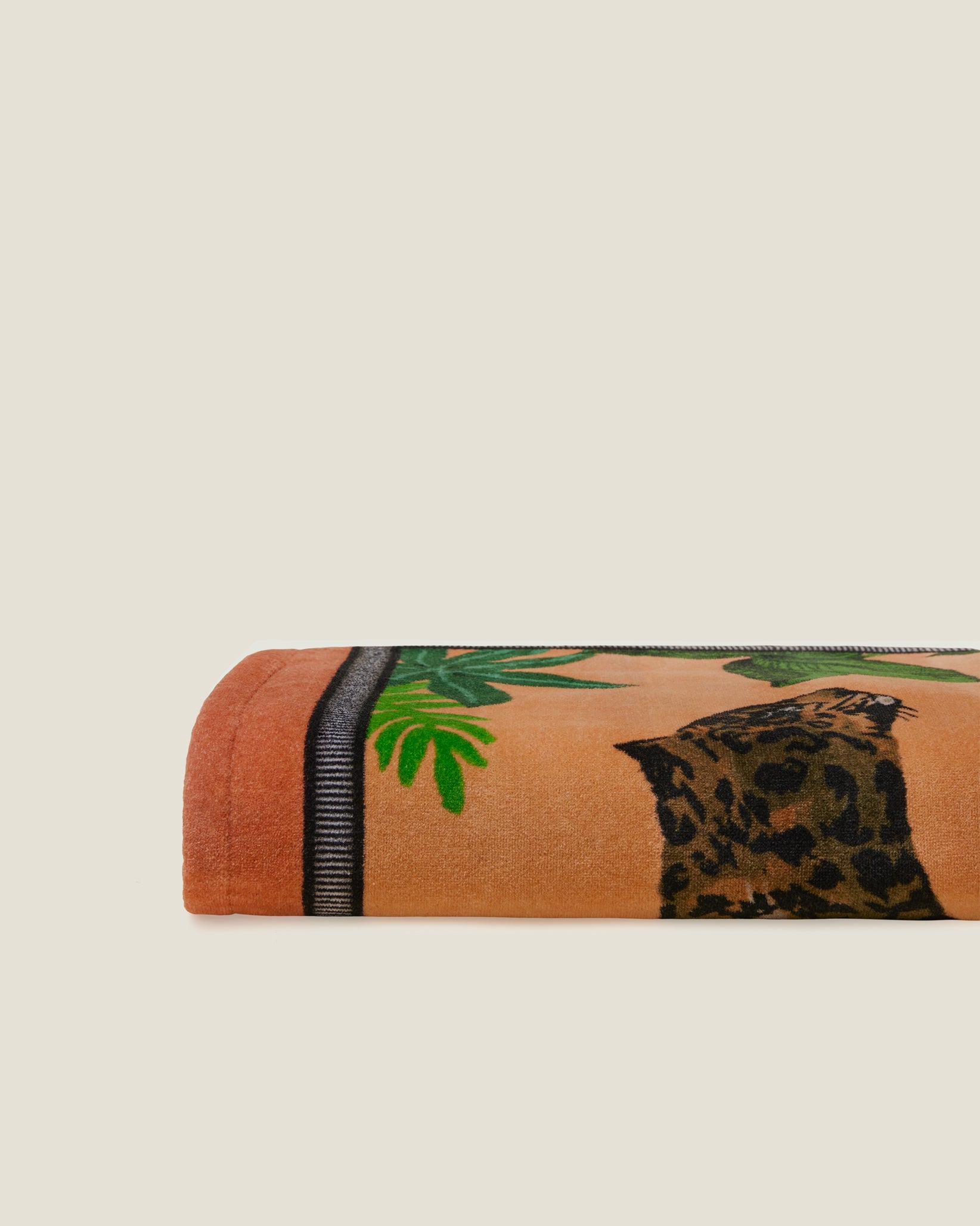 Leopardo beach towel in orange