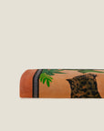 Leopardo beach towel in orange