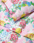 Millefiori pillowcase and flat sheet