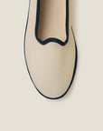 Resort shoe in ecru/navy