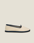 resort shoe in ecru/navy