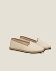 Resort shoe in ecru/tan