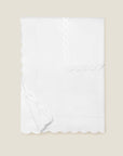 Treccia Splendore white/white duvet cover folded