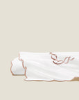 Treccia Splendore white/rose gold flat sheet