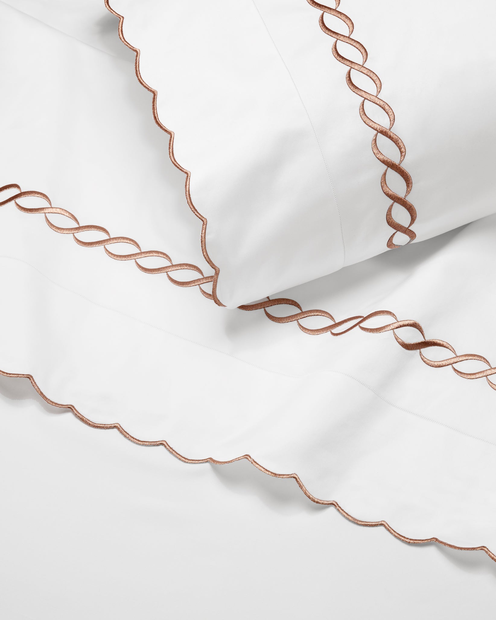Treccia Splendore white/rose gold vignette