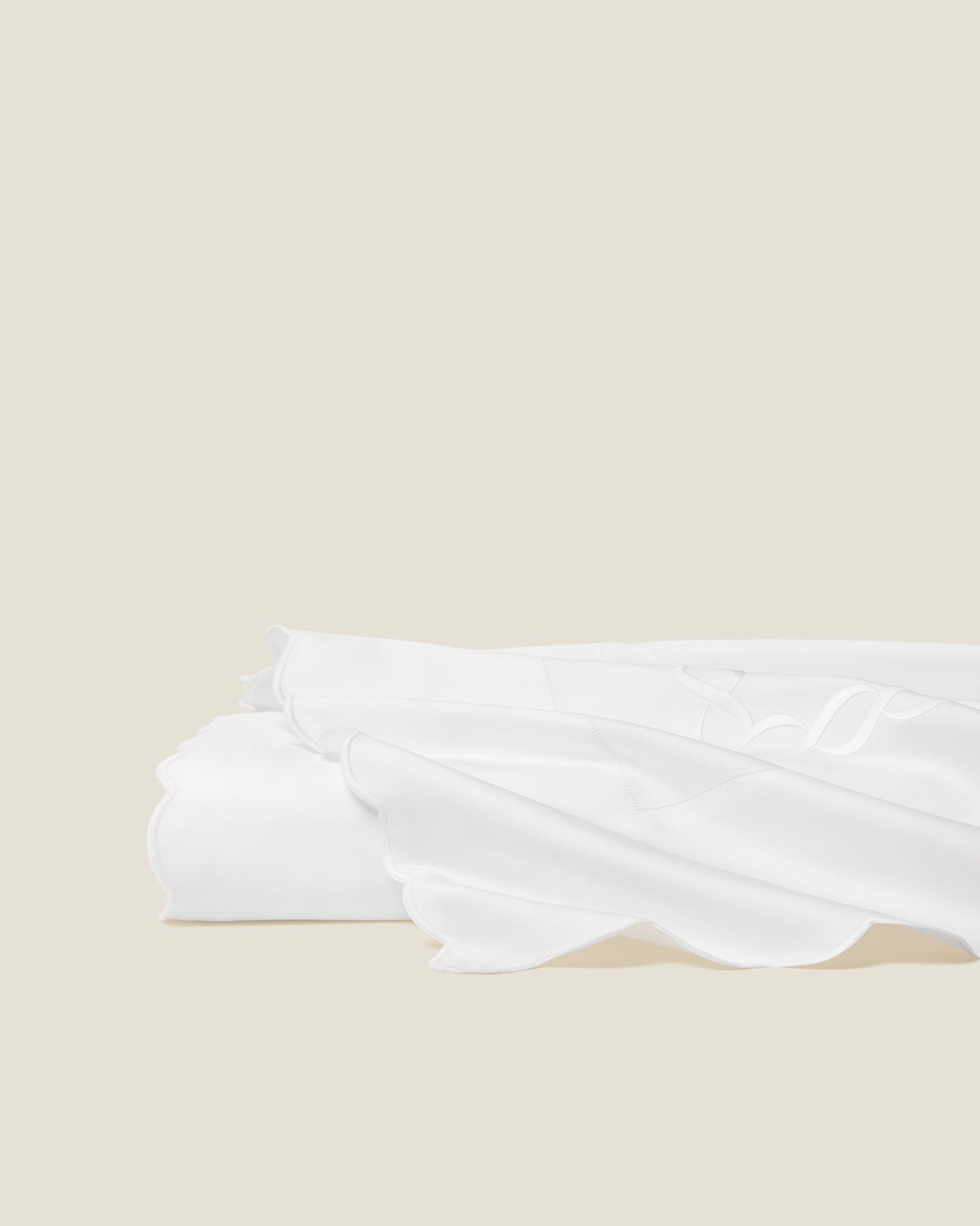 Treccia Spelndore white/white flat sheet