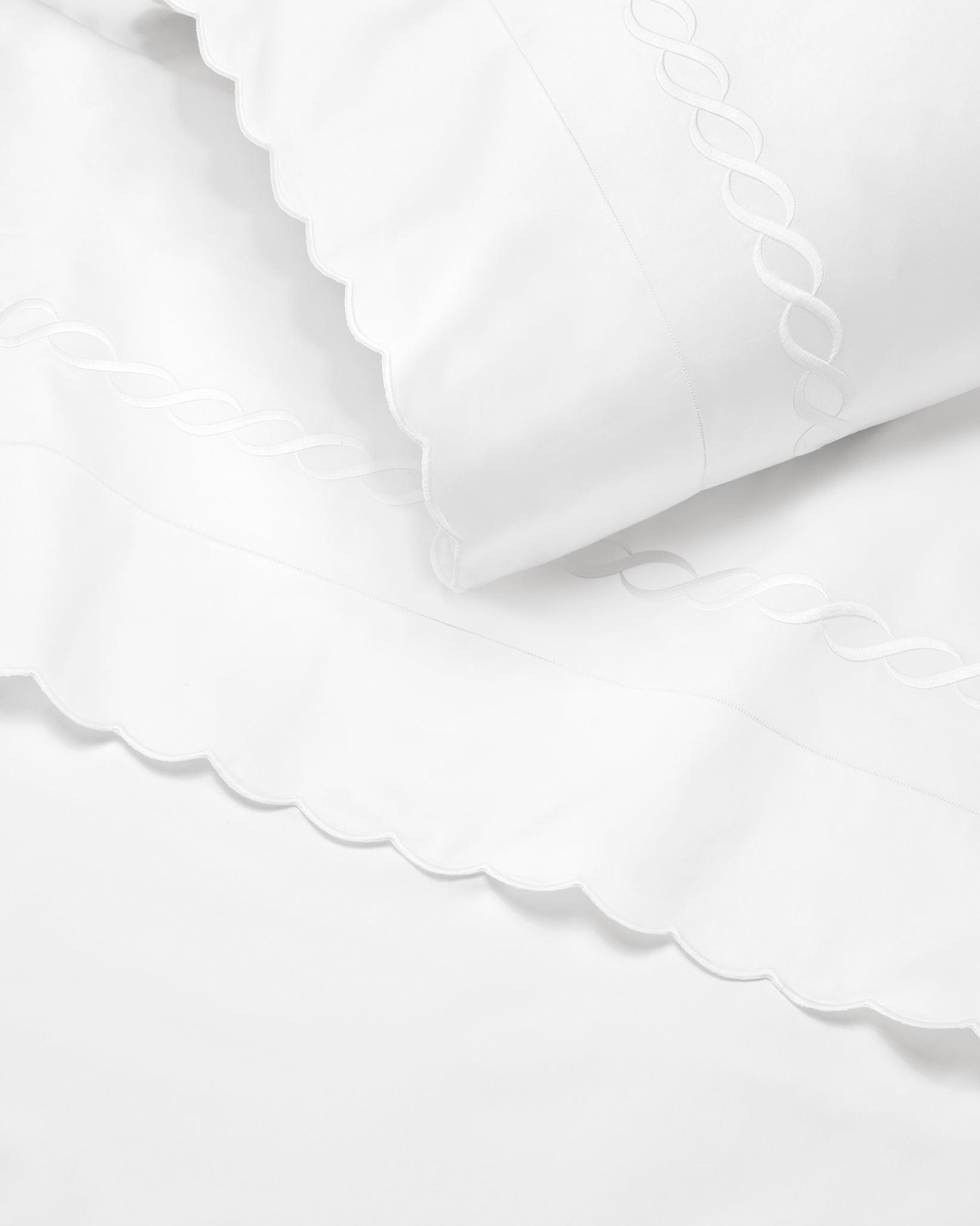Treccia Splendore white/white vignete