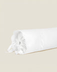 Treccia Splendore white/white neckroll sham