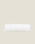 Treccia Splendore white/white neckroll sham