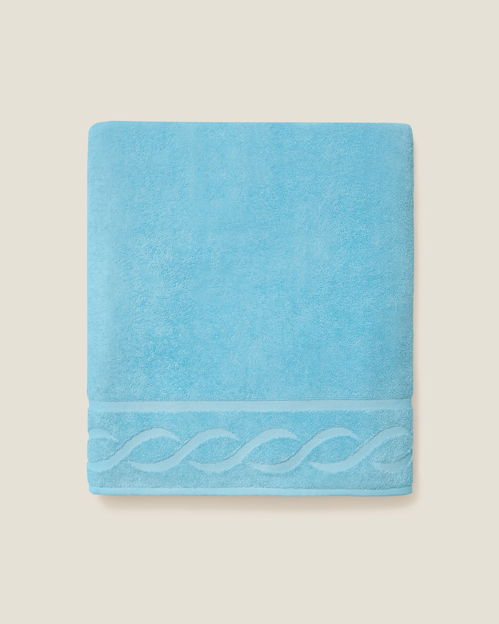 Caribbean beach towel folded