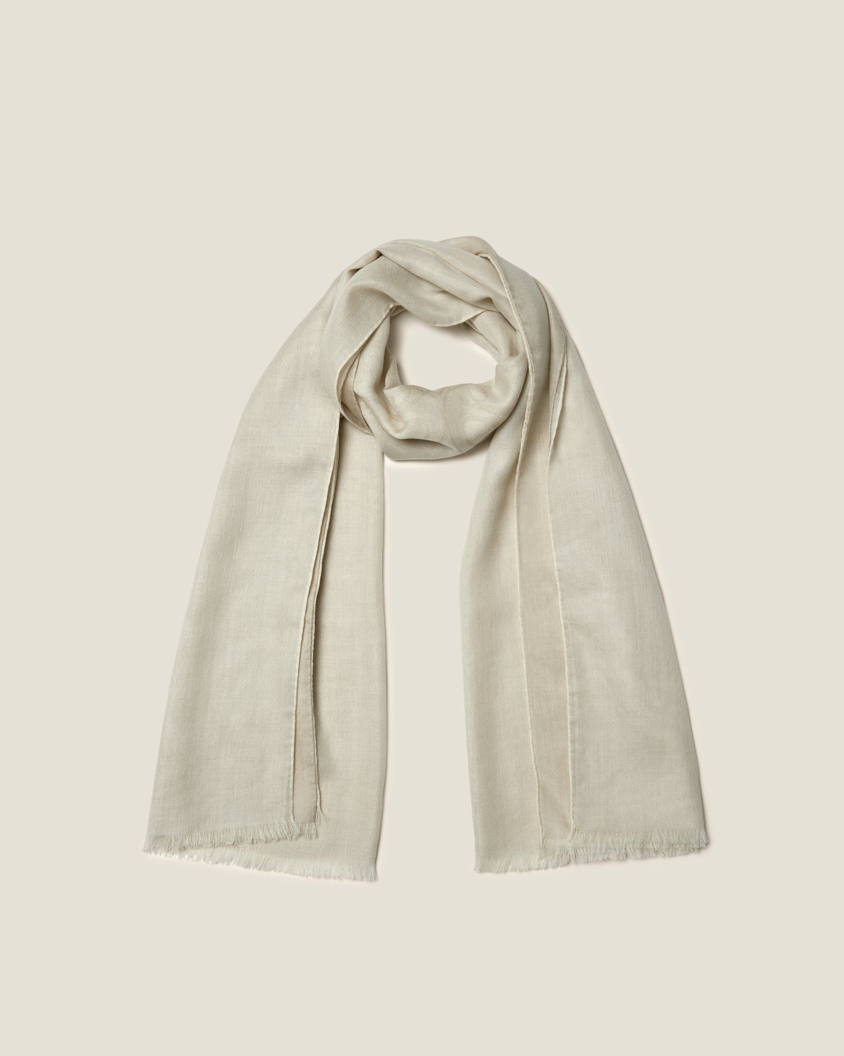 Farfallino scarf taupe/natural