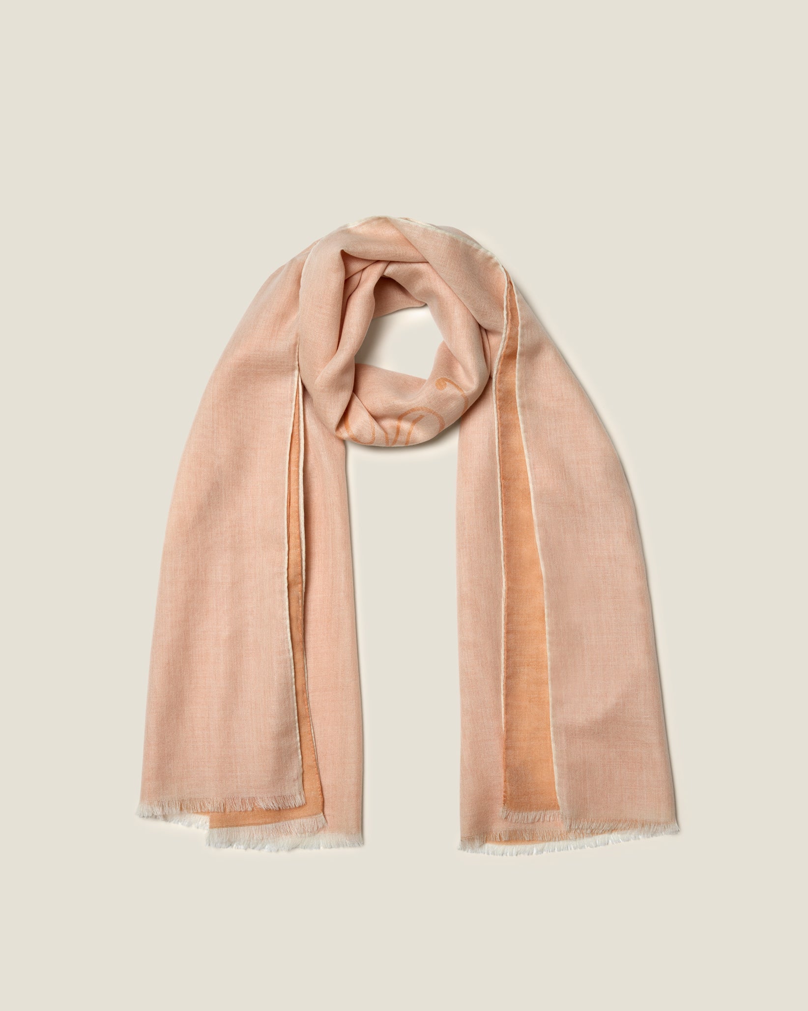 Farfallino scarf orange/natural