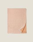 Farfallino orange/natural scarf folded