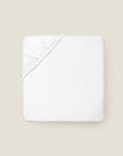 splendore white sateen fitted sheet
