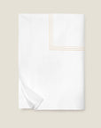 Tre Righe Splendore white/beige duvet cover folded