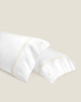 Tre Righe Splendore white/beige pillowcase pair