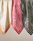 Cuore Scarves in Tan/Orange, Red/Red & Black/Black