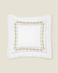 Arcata white/gold euro sham