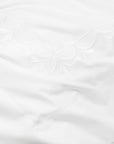 Arcata white/white bed linens texture