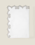 Marrakesh white/sterling flat sheet