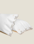 Marrakesh pillowcase pair white/sterling
