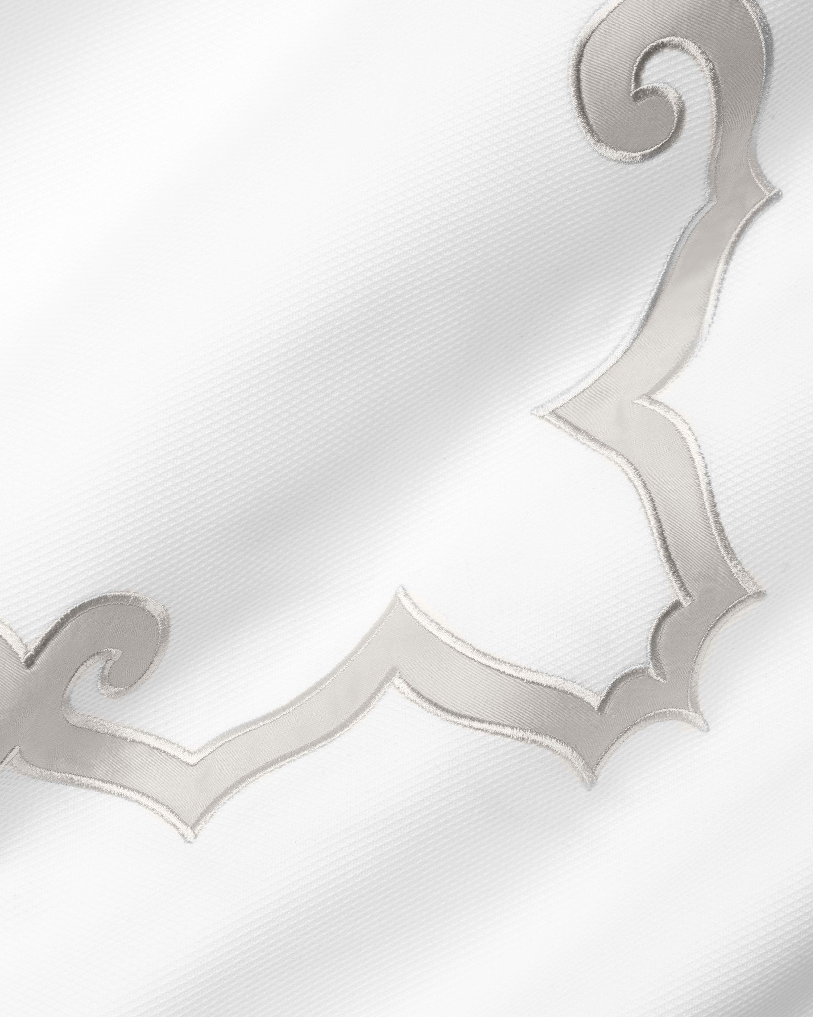 Marrakesh white/sterling sham texture