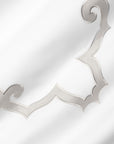 Marrakesh white/sterling sham texture