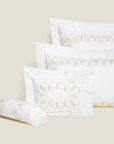 Paolina white/beige queen, standard, boudoir and neck roll sham