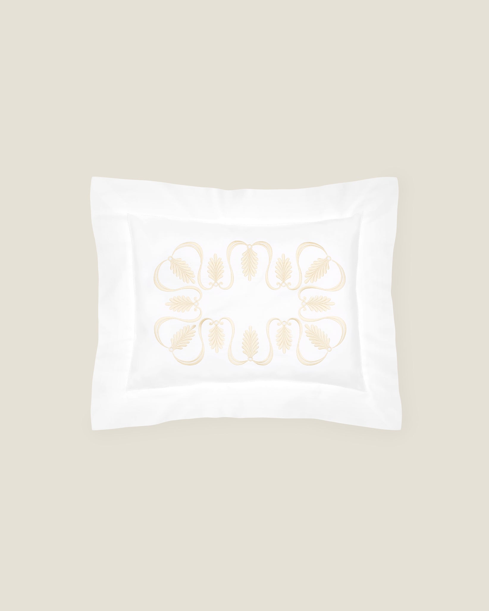 Paolina white/beige boudoir sham