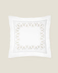 Paolina white/sage euro sham