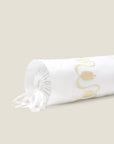 Paolina white/beige neckroll sham