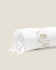 Paolina white/sage neckroll sham