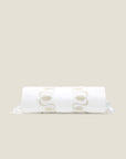 Paolina white/sage neckroll sham
