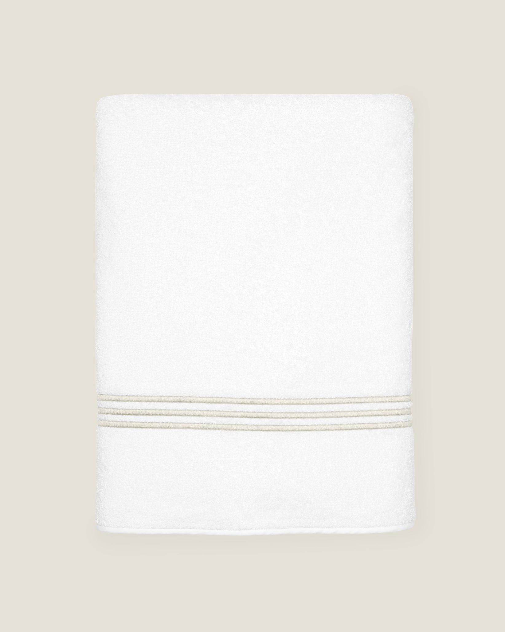 Tre Righe bath towel white/sage