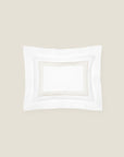 Tre Righe white/sage boudoir sham