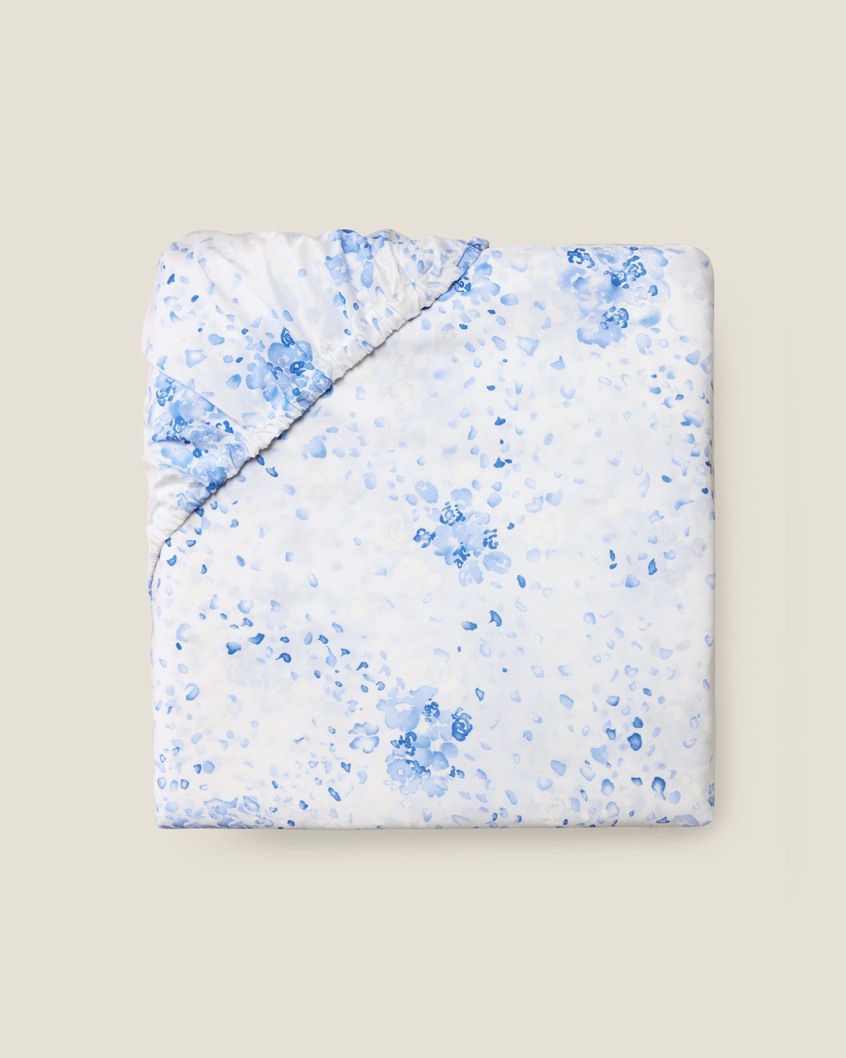 M'ama Non M'ama fitted sheet in medium blue