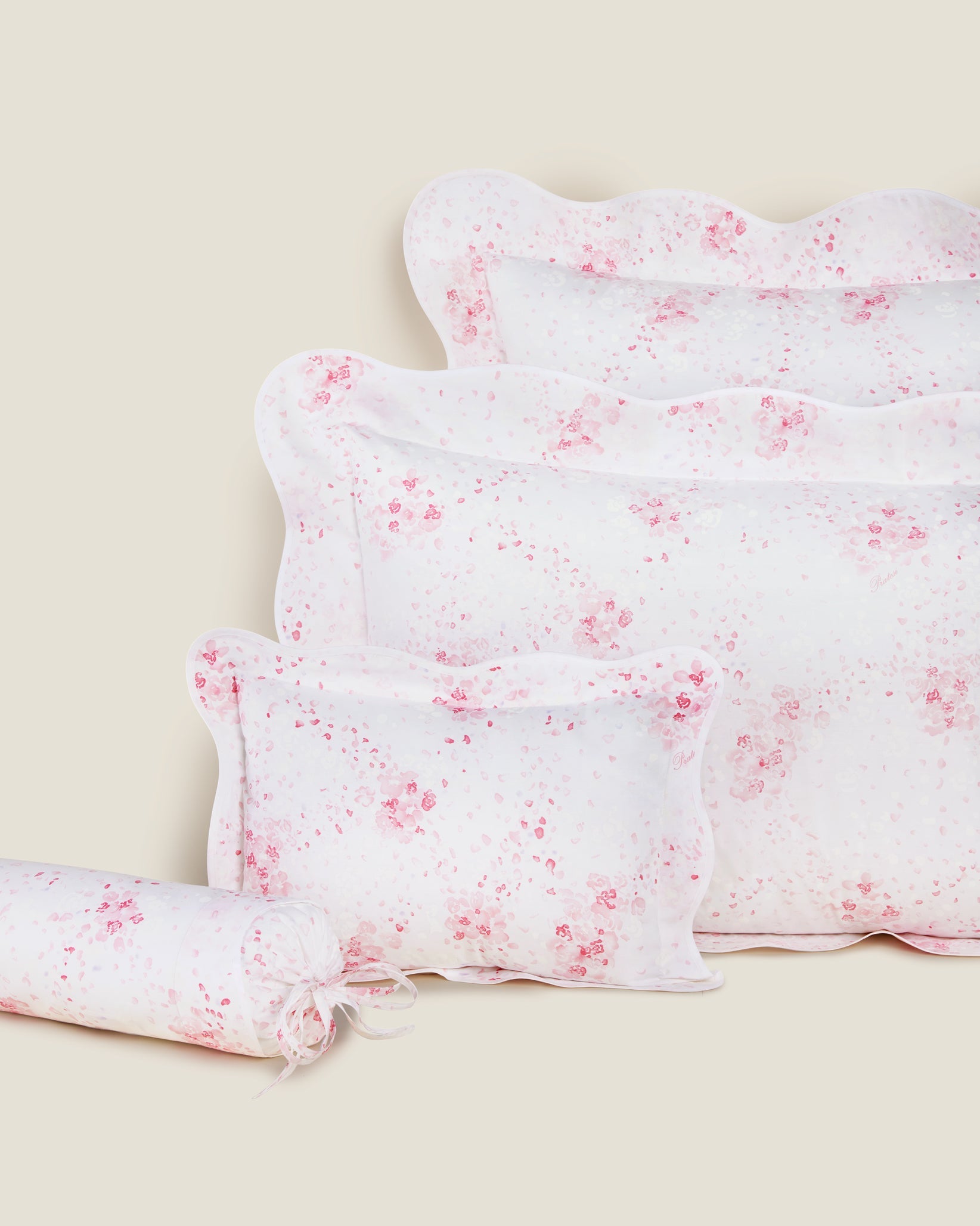 M'ama non M'ama queen, standard, boudoir and neckroll sham in pink