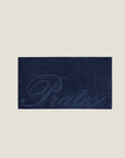 Pratesi beach towel in navy