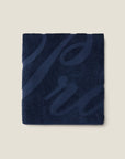 Pratesi beach towel in navy